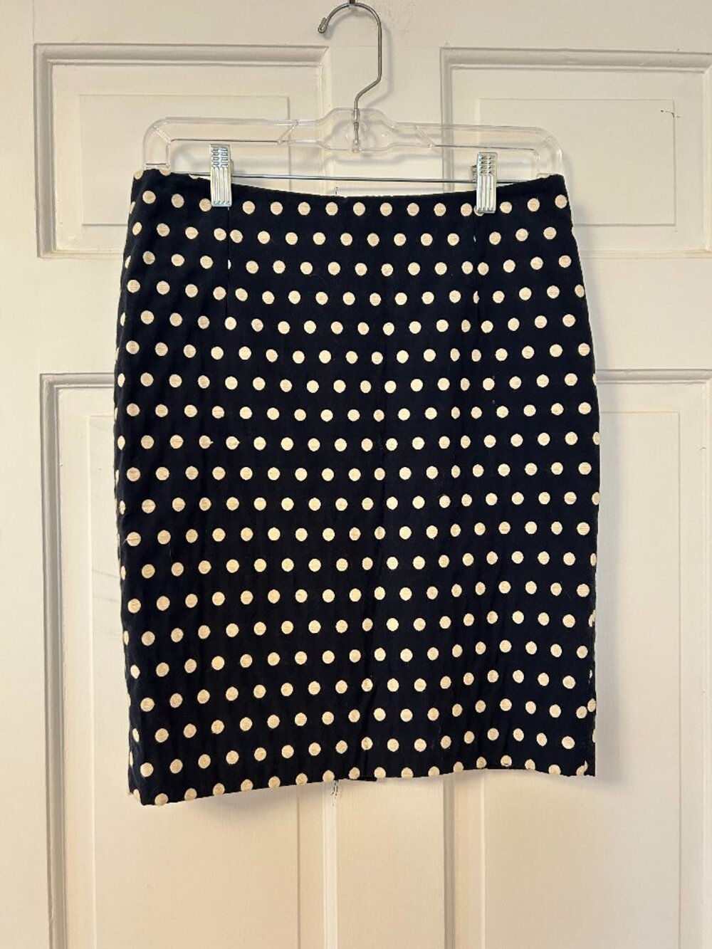 Forever 21 Navy/White Polka Dot Pencil Skirt Size 4